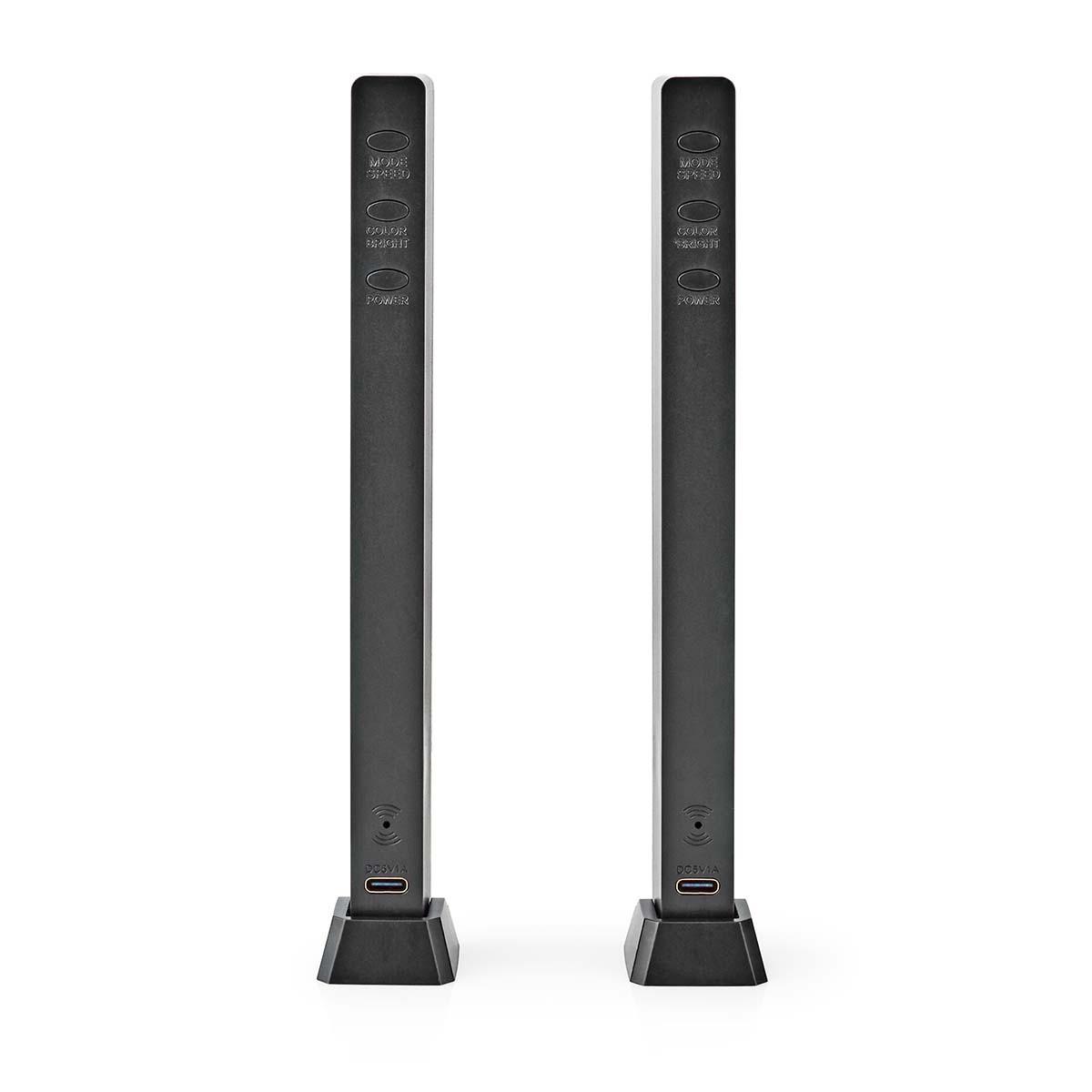 Nedis  Gaming-Licht | RGB | Batteriebetrieben | Verwendet für: Computer / Desktop | Schwarz 