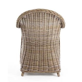 mutoni Fauteuil de jardin Martin naturel  