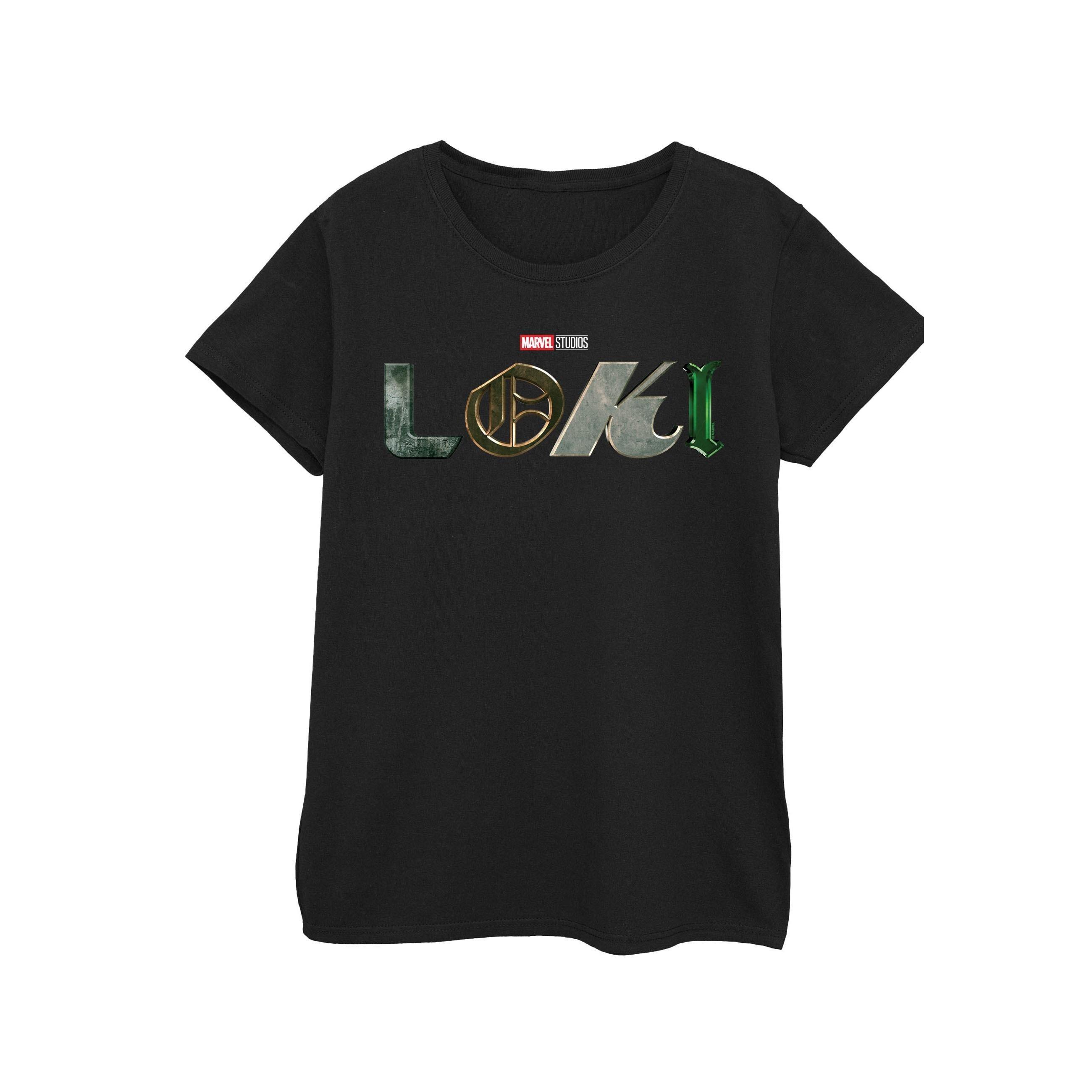 Image of Loki Logo Tshirt Damen Schwarz L