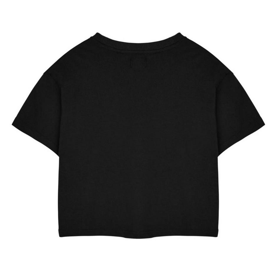 Annabelle Logo Print Kurzarm Cropped Top  