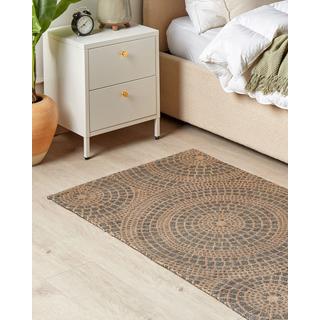 Beliani Teppich aus Jute Boho ARIBA  