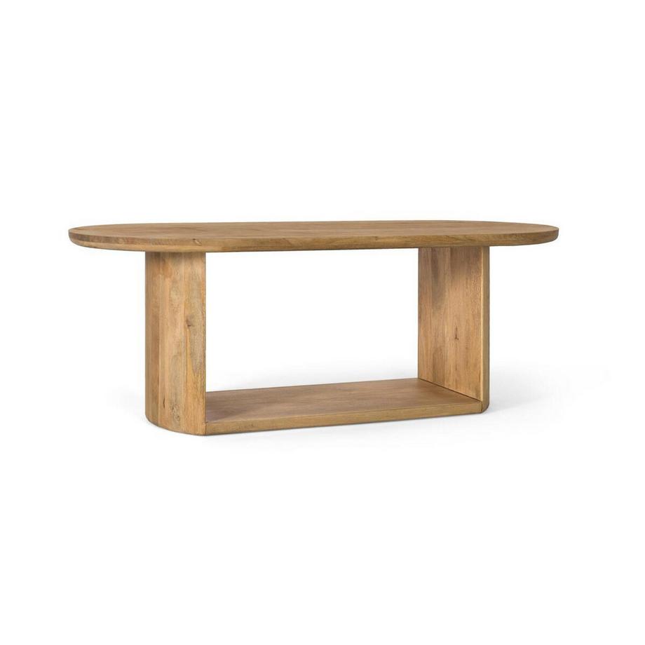 mutoni Table de salle à manger Elian ovale en manguier 210x100  