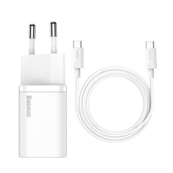 Baseus  Chargeur Baseus 25W USB-C Super Si Blanc 