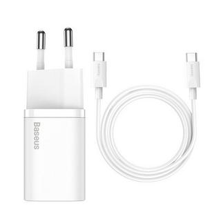 Baseus  Chargeur Baseus 25W USB-C Super Si Blanc 