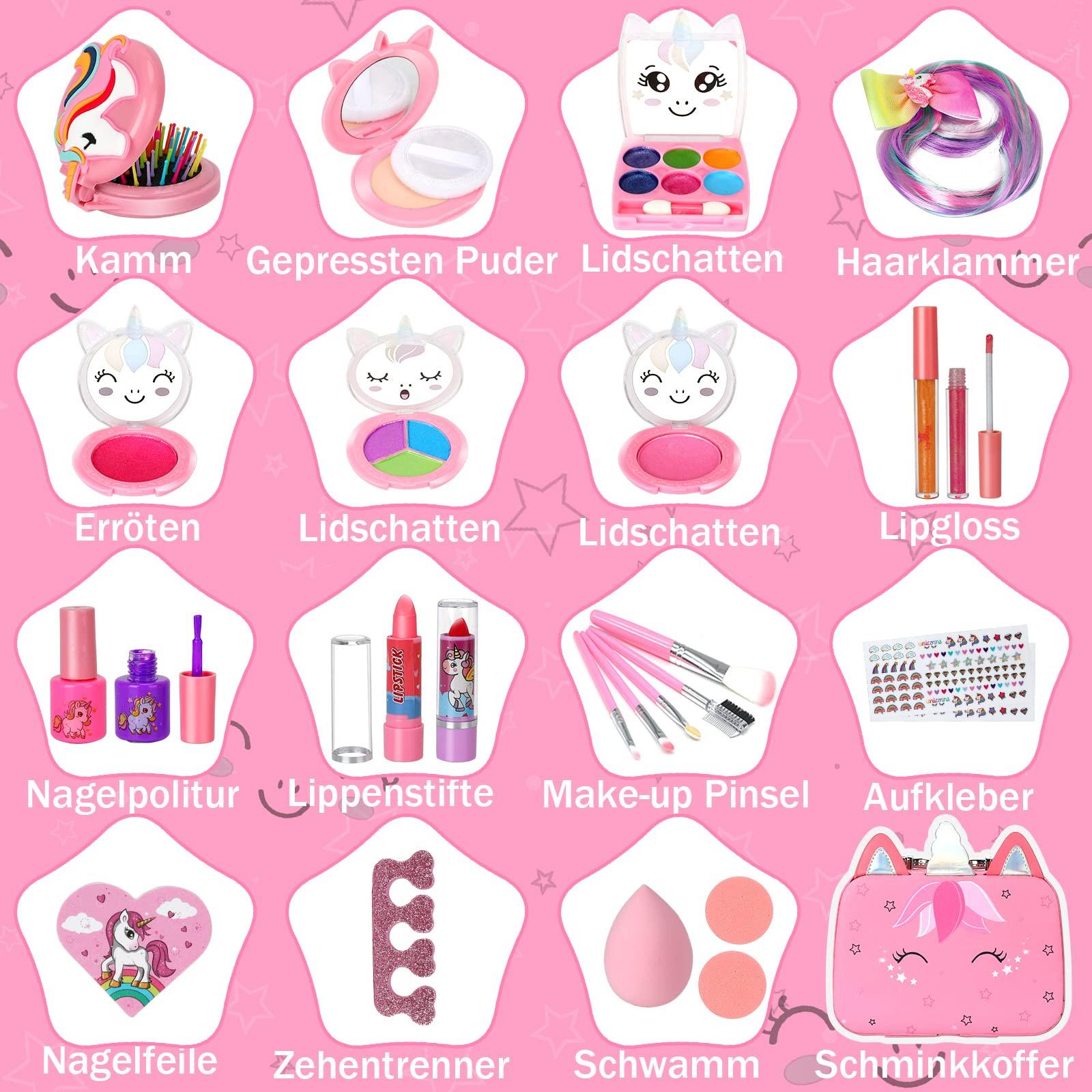 Activity-board  Maquillage pour enfants coffret de maquillage jouet de maquillage - set de maquillage pour enfants table de maquillage pour enfants 