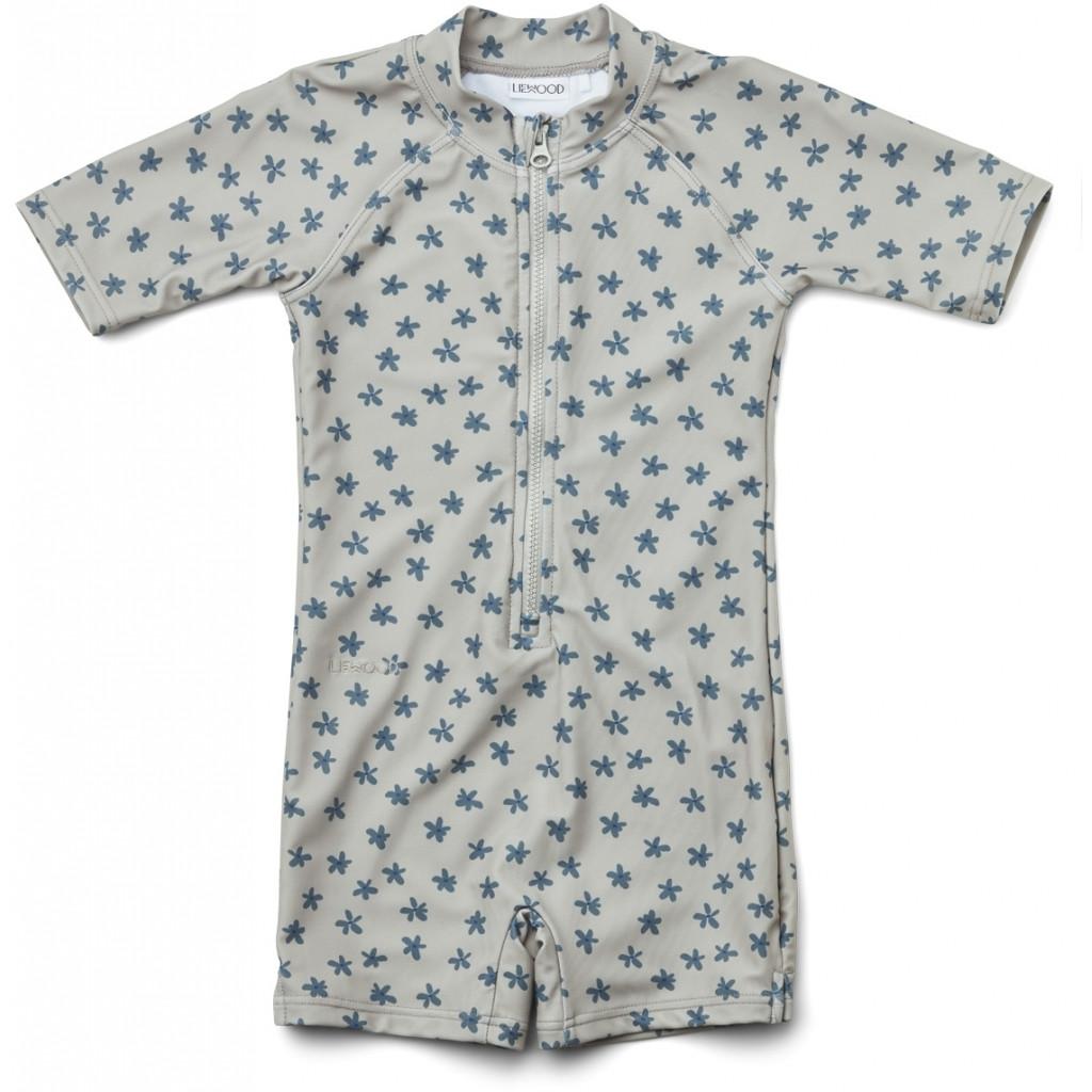 Image of Schwimmanzug Floral Mist Unisex Blau 92