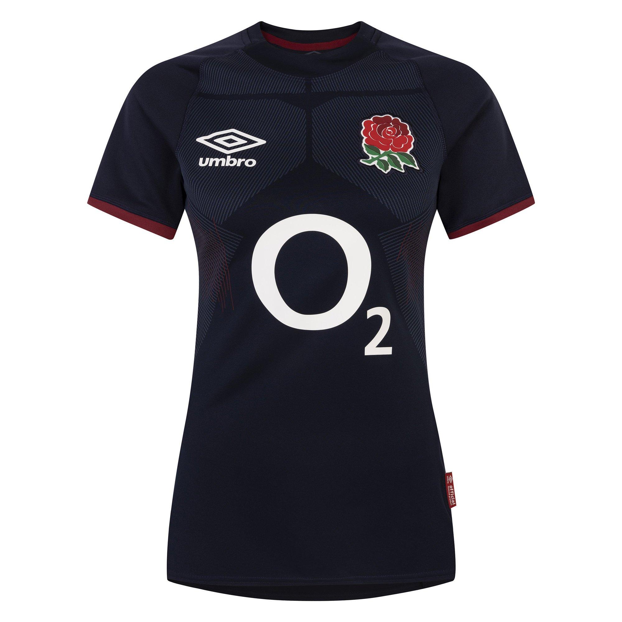 Image of Alternatives Jersey 2324, England Rugby Unisex Marine 38