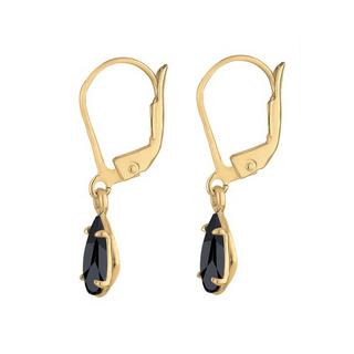 Elli  Boucles d'Oreilles Gouttes Cristaux 