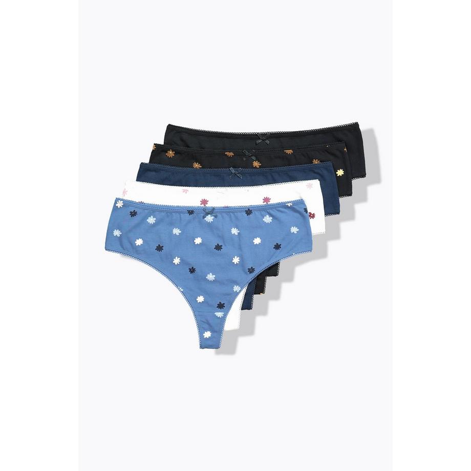 Ulla Popken Strings Lot de 5 Millefleur Uni  