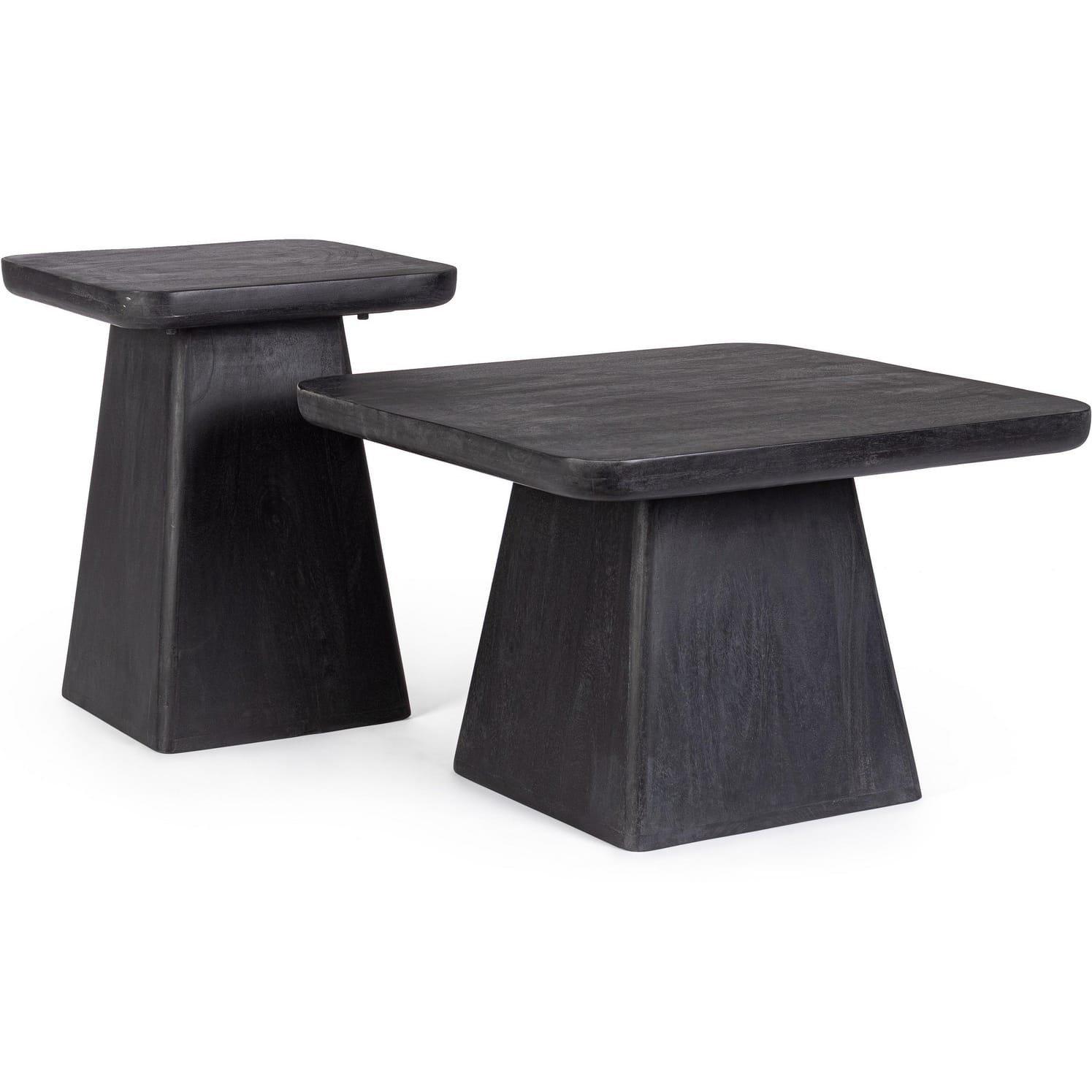 mutoni Table basse Fuji (lot de 2)  