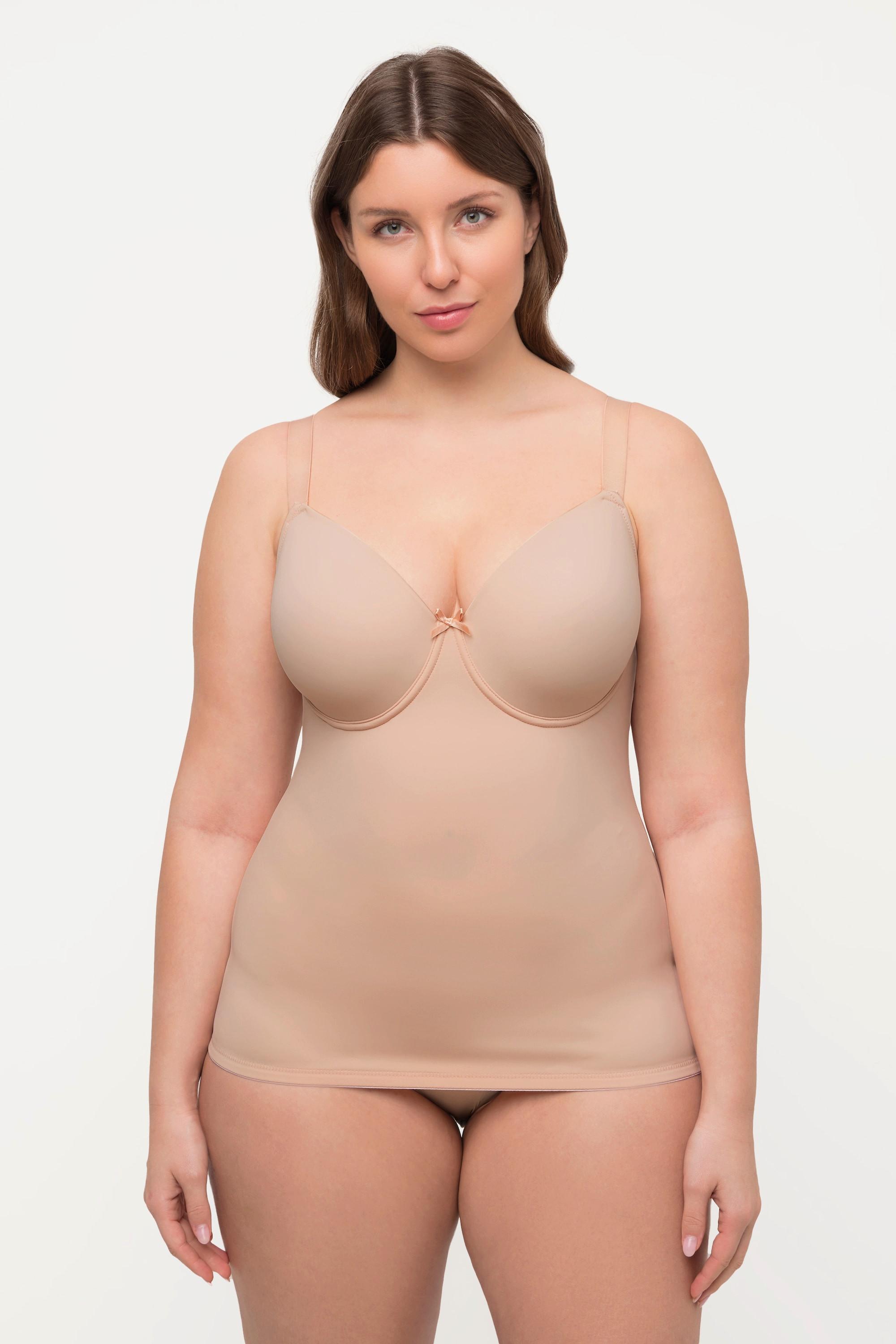 Ulla Popken  Top con reggiseno, ferretto, coppe di Spacer e spalline regolabili 