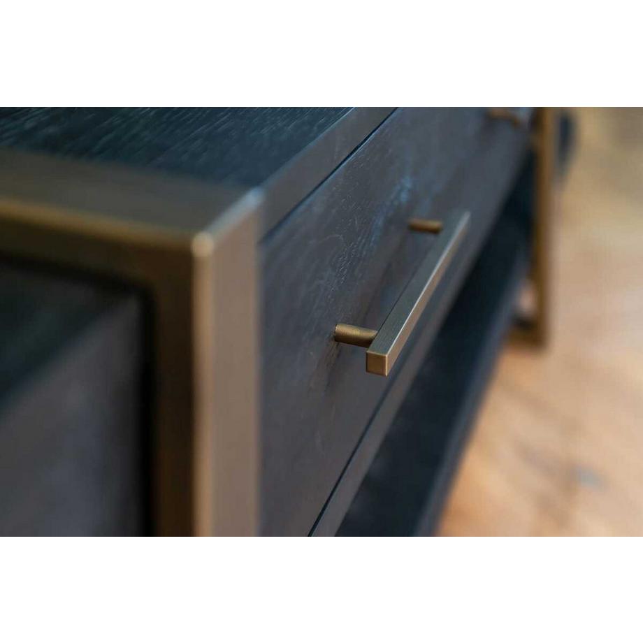 mutoni Meuble TV Cambon brun foncé brossé or 240  