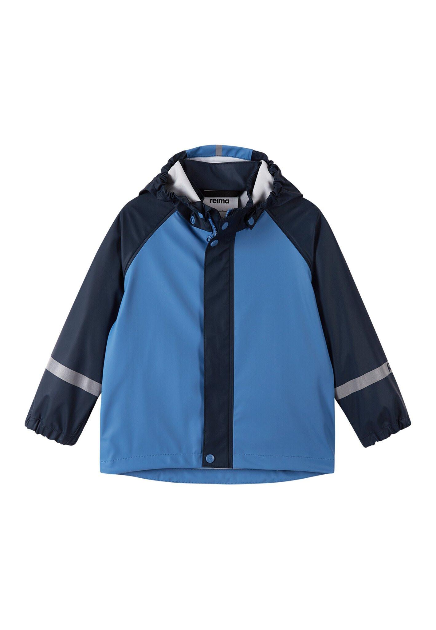 Image of Kinder Regenjacke Vesi Denim Blue Jungen Blau 122