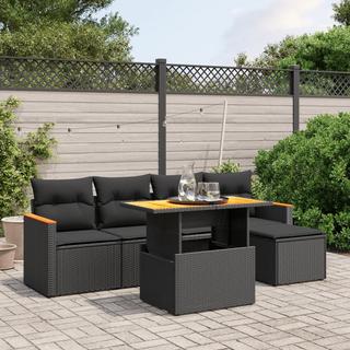 VidaXL set divano da giardino Polirattan  