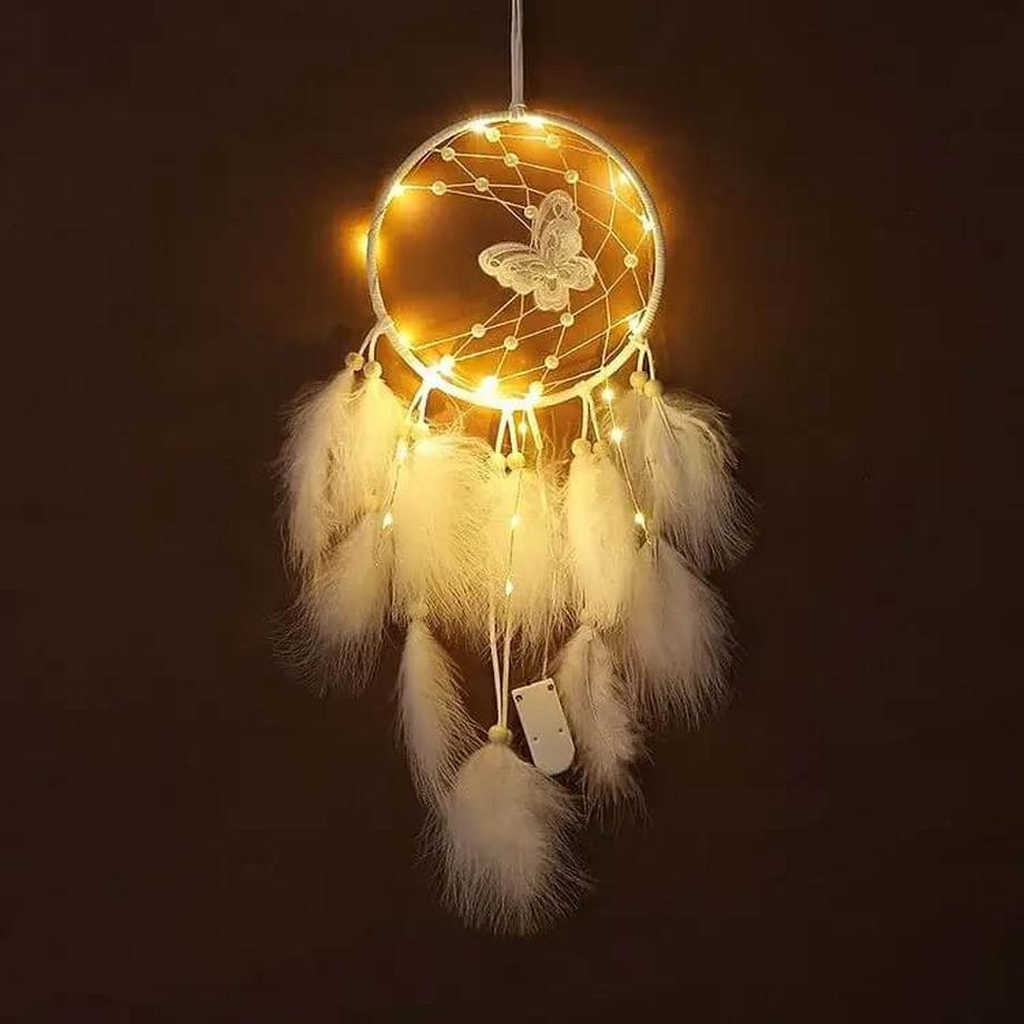 Cover-Discount  Traumfänger Dream Catcher mit LED Schmetterling 