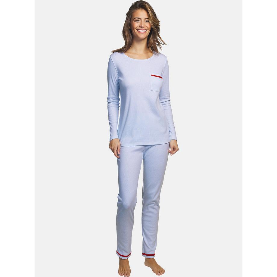 Pyjama pantalon haut manches longues Rayas