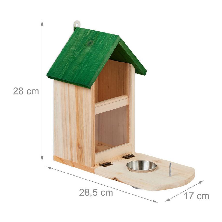B2X  Automatischer Eichhörnchen-Futterspender mit Wassernapf 
