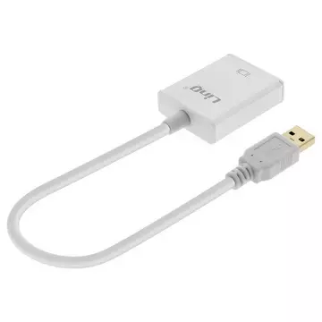 Adaptateur Audio USB Mâle / 2 Jack 3.5mm Femelles Nylon Tressé 30cm LinQ  U3532