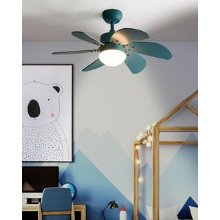 Beliani Ventilateur de plafond avec lampe en Matière synthétique Moderne LOGAR  
