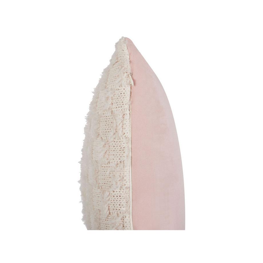 Beliani Dekokissen aus Polyester Rustikal BASALIM  