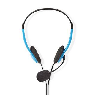 Nedis  PC -Headset | On-Ear | Stereo | 2x 3,5 mm | Faltbares Mikrofon | Blau 