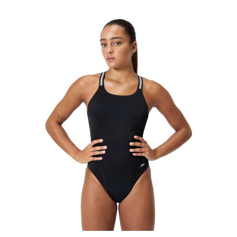 speedo Maillot De Bain Performance Logo Rayé  