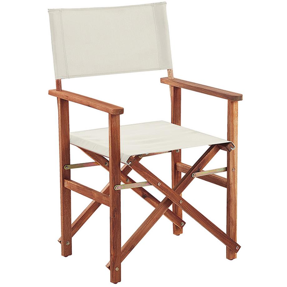Beliani Lot de 2 chaises de jardin en Tissu  CINE  