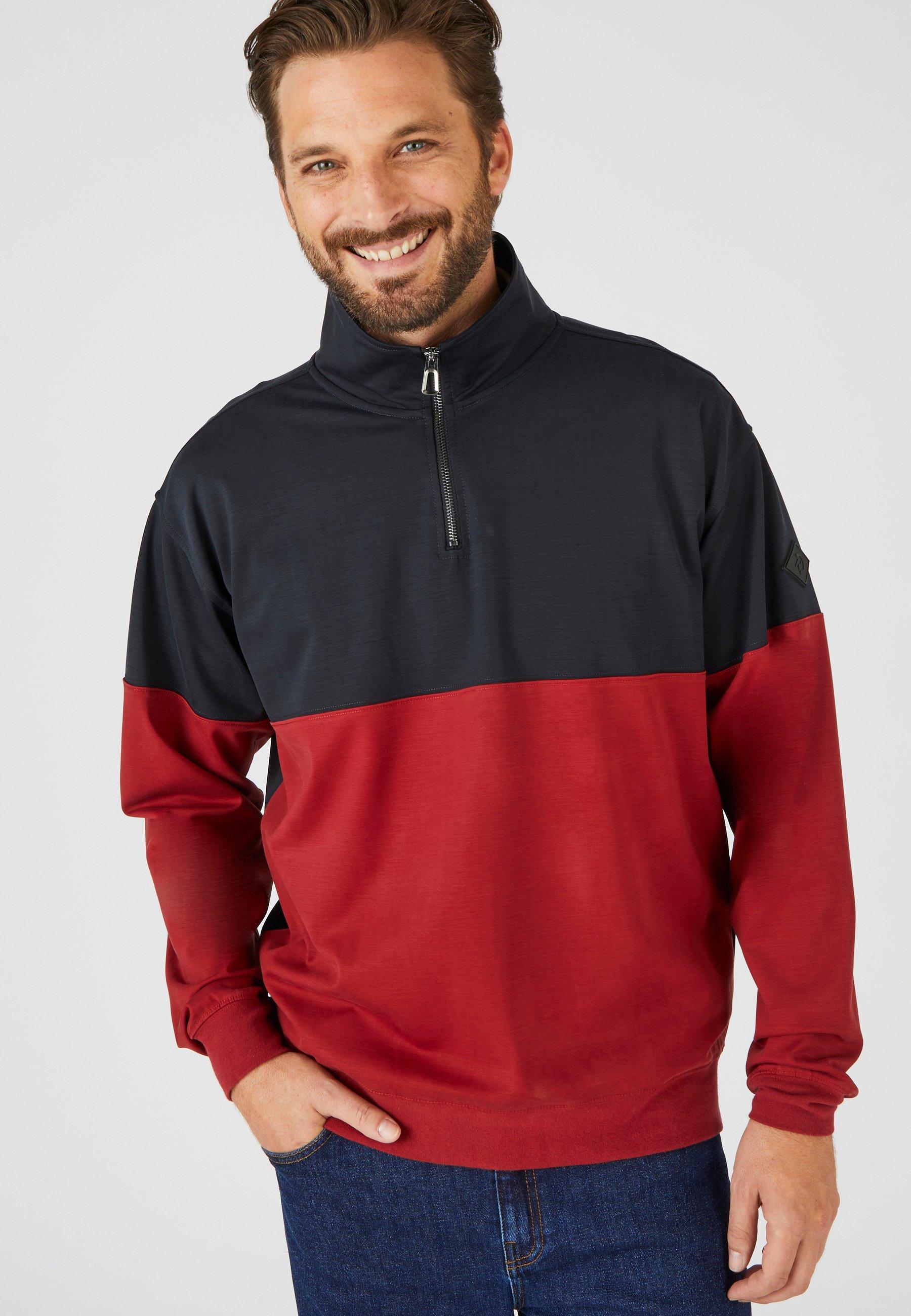 Image of Sweatshirt Mit Stehkragen, Climatyl. Herren Multicolor S