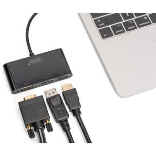 Digitus  Digitus Adaptateur graphique USB-C adaptateur port/HDMI/VGA pour écran triple 