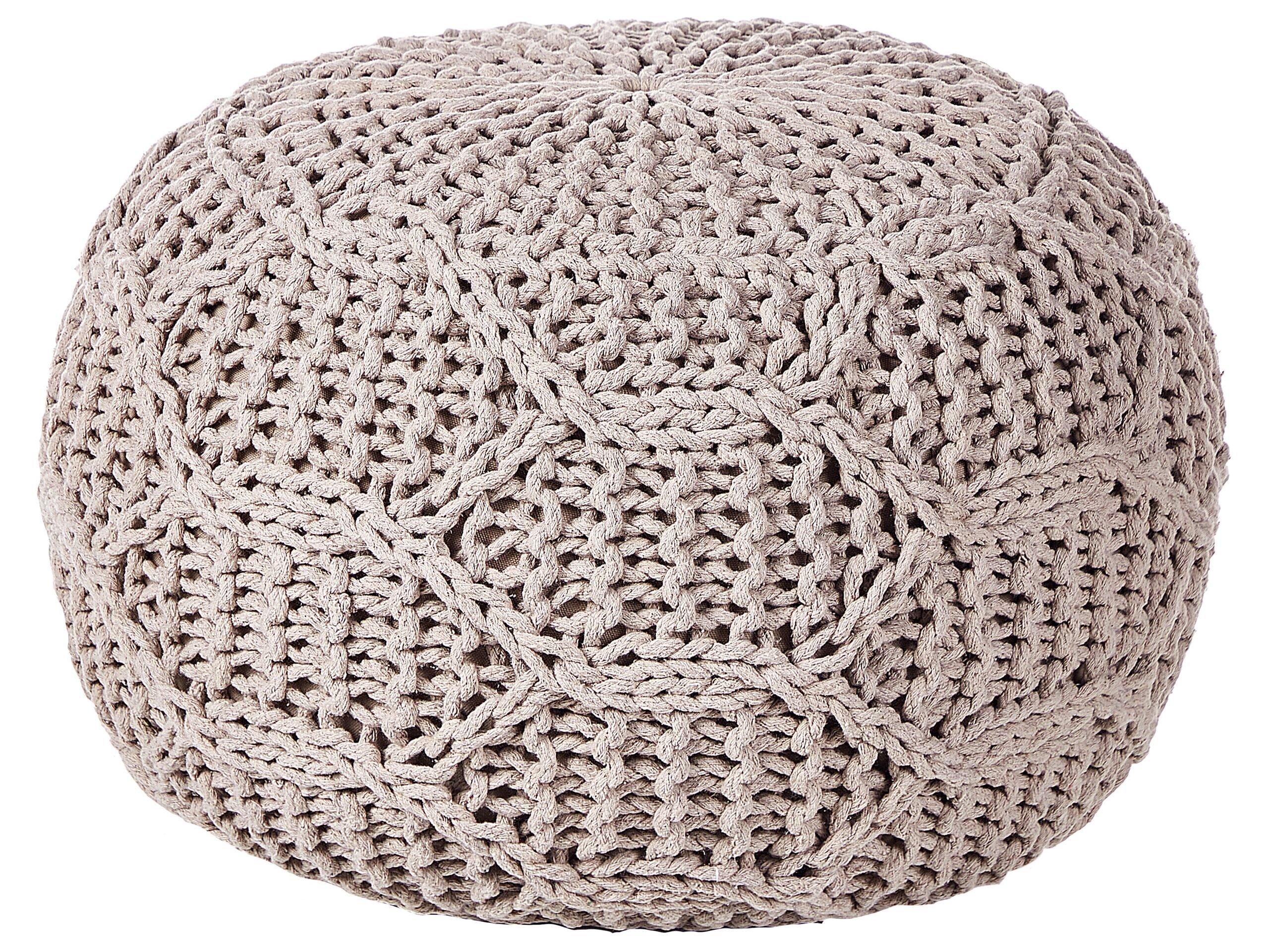 Beliani Pouf en Cotone Boho TRIMAN  