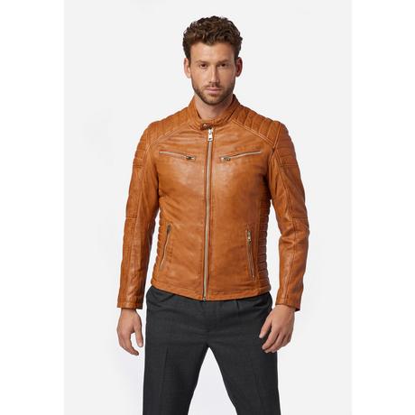 RICANO  Lederjacke Cooper - im Biker-Stil mit Stehkragen 