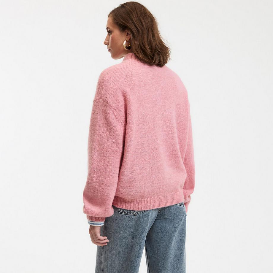 La Redoute Collections Strickjacke Stehkragen  