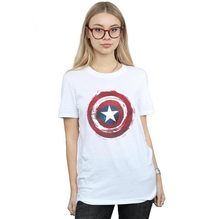 MARVEL Captain America Distressed Shield T-Shirt  