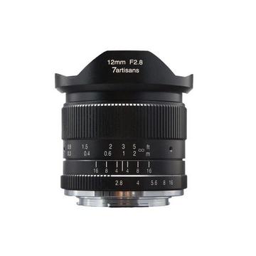 7Artisans 12mm F2.8 APS-C (Canonm) Black (A602B)