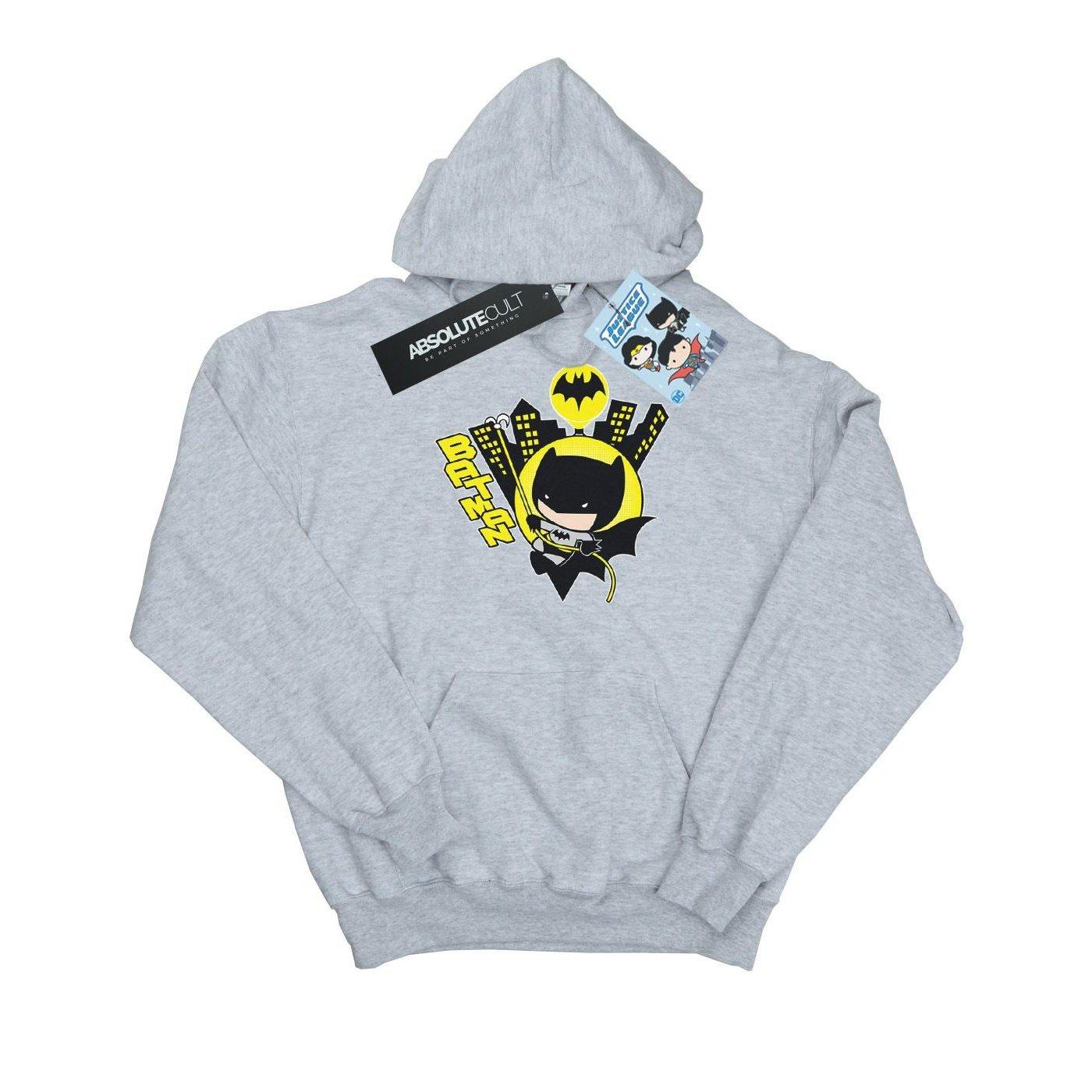 Image of Chibi Batman Swinging Kapuzenpullover Damen Grau XXL