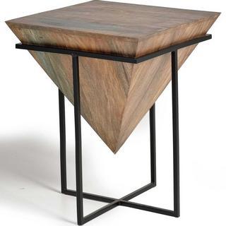 mutoni Table d&#039;appoint mangue carrée 50x50  