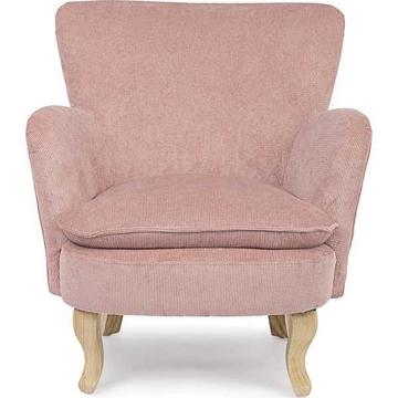 Fauteuil chenille rose