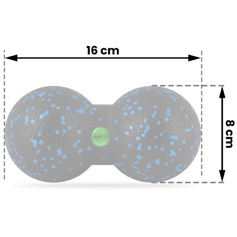 B2X  Doppelter Massage- und Fitnessball NS-966/blau 