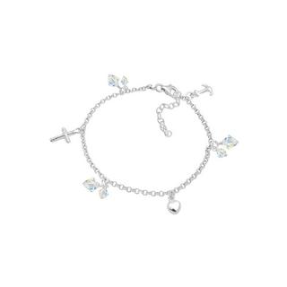 Elli  Armband Kreuz Herz Anker Kristalle 