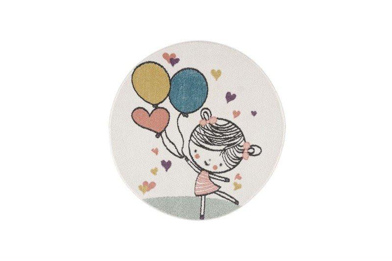 Paco Home Ballon de coeur de la fille du tapis pour enfants  