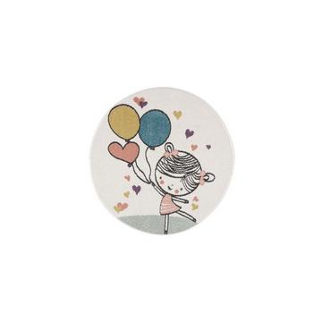 Ballon de coeur de la fille du tapis pour enfants