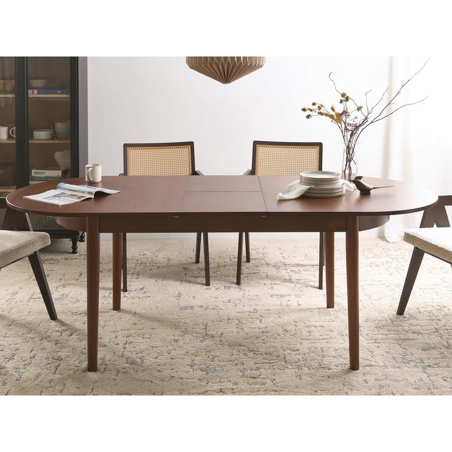 Beliani Ausziehbarer Esstisch aus MDF-Platte Modern LARTO  