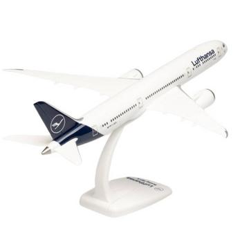 Snap-Fit Modello di Aereo Lufthansa Boeing 787-9 (1:200)