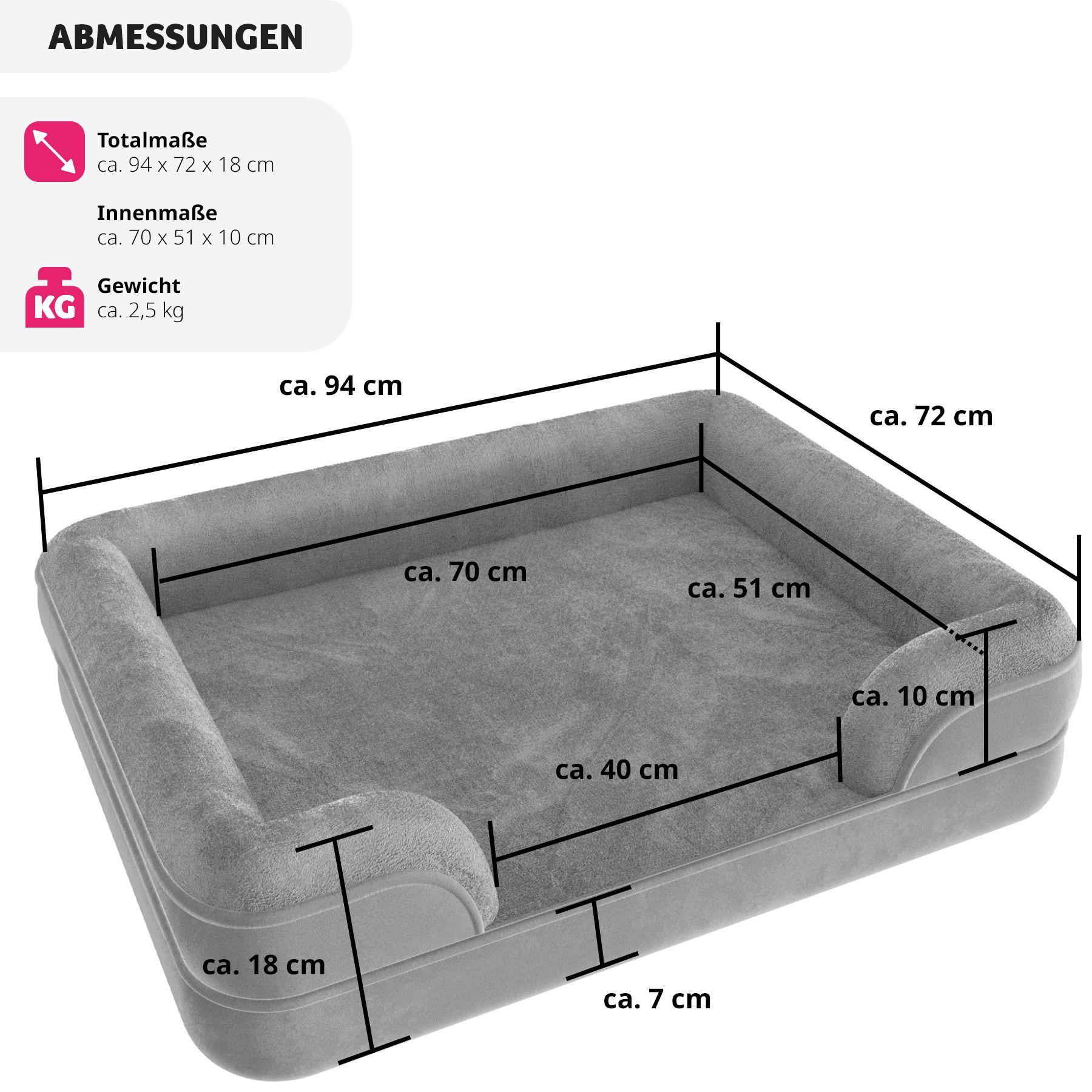 Tectake  Orthopädisches Hundebett Kimba L 