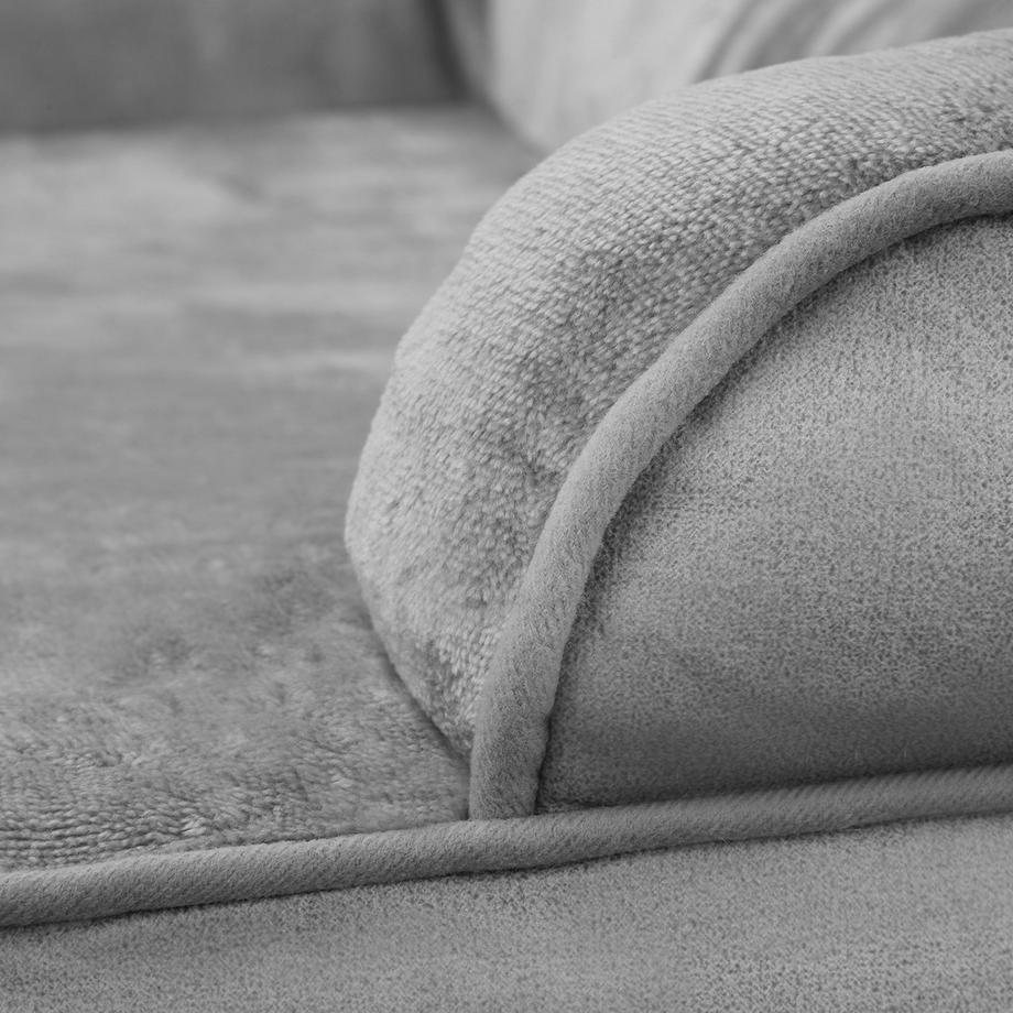 Tectake  Lettino per cani ortopedico Kimba con rivestimento in peluche rimovibile ed impermeabile 