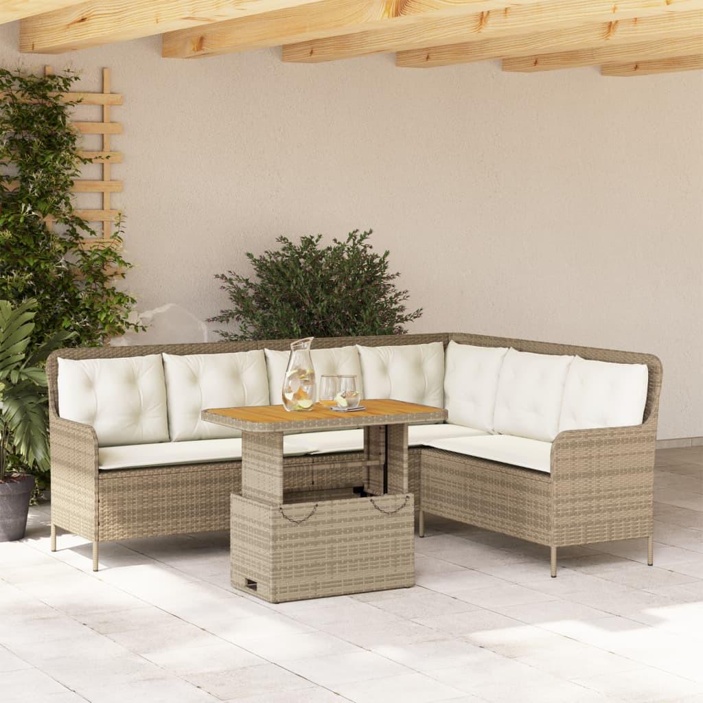 VidaXL set divano da giardino Polirattan  