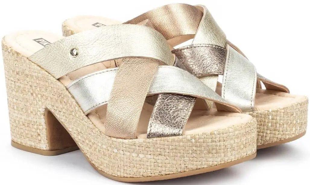 Image of W1y-1796clc - Leder Sandale Damen Silber 36