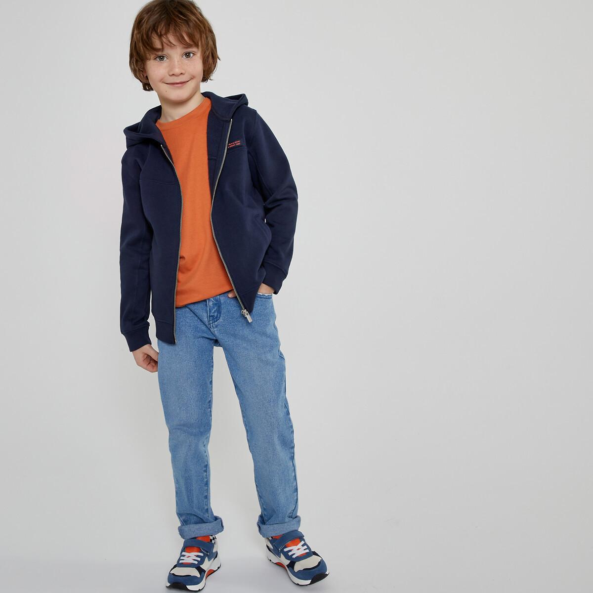 Image of Kapuzensweatjacke Mit Reissverschluss Jungen Blau 3A
