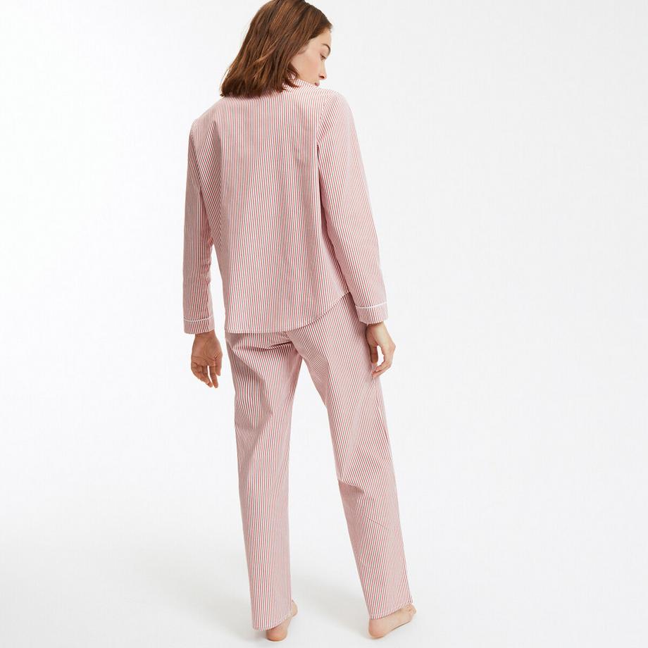 La Redoute Collections Gestreifter Popeline Pyjama  