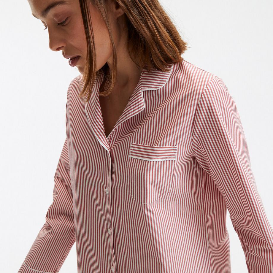 La Redoute Collections Gestreifter Popeline Pyjama  